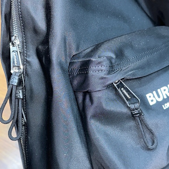 EUC HOST PICK BURBERRY BLACK  NYLON BACKPACK BAG MEDIUM. - Picture 3 of 16